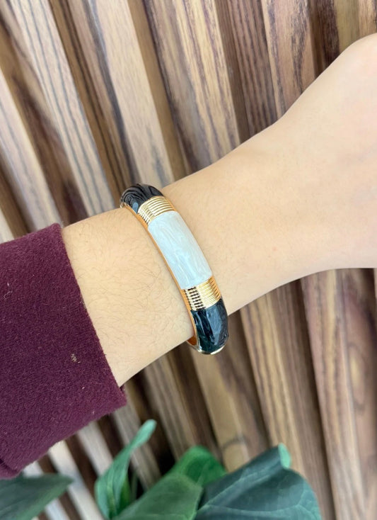 Pulsera colores separacion dorada