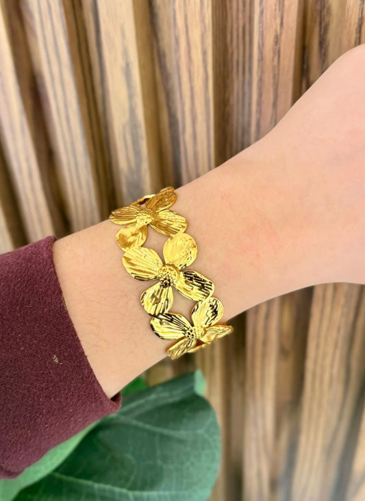 Pulsera flores grandes