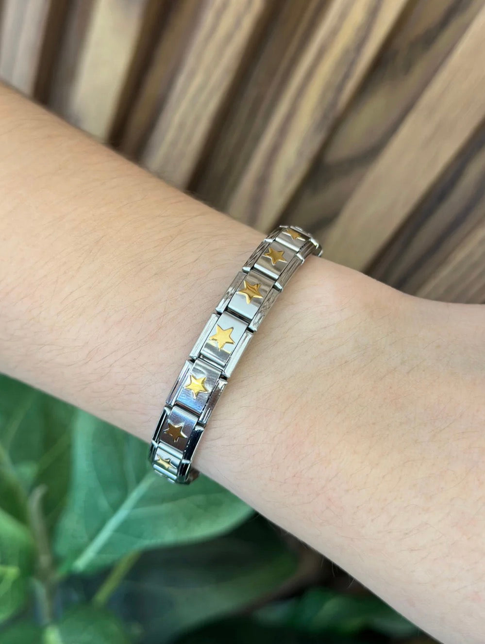 Pulsera italiana estrellas